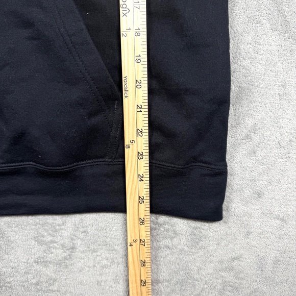 Marvel Stark Industries Mens L Black Hoodie Iron Man Graphic Pullover Sweatshirt - Picture 8 of 9